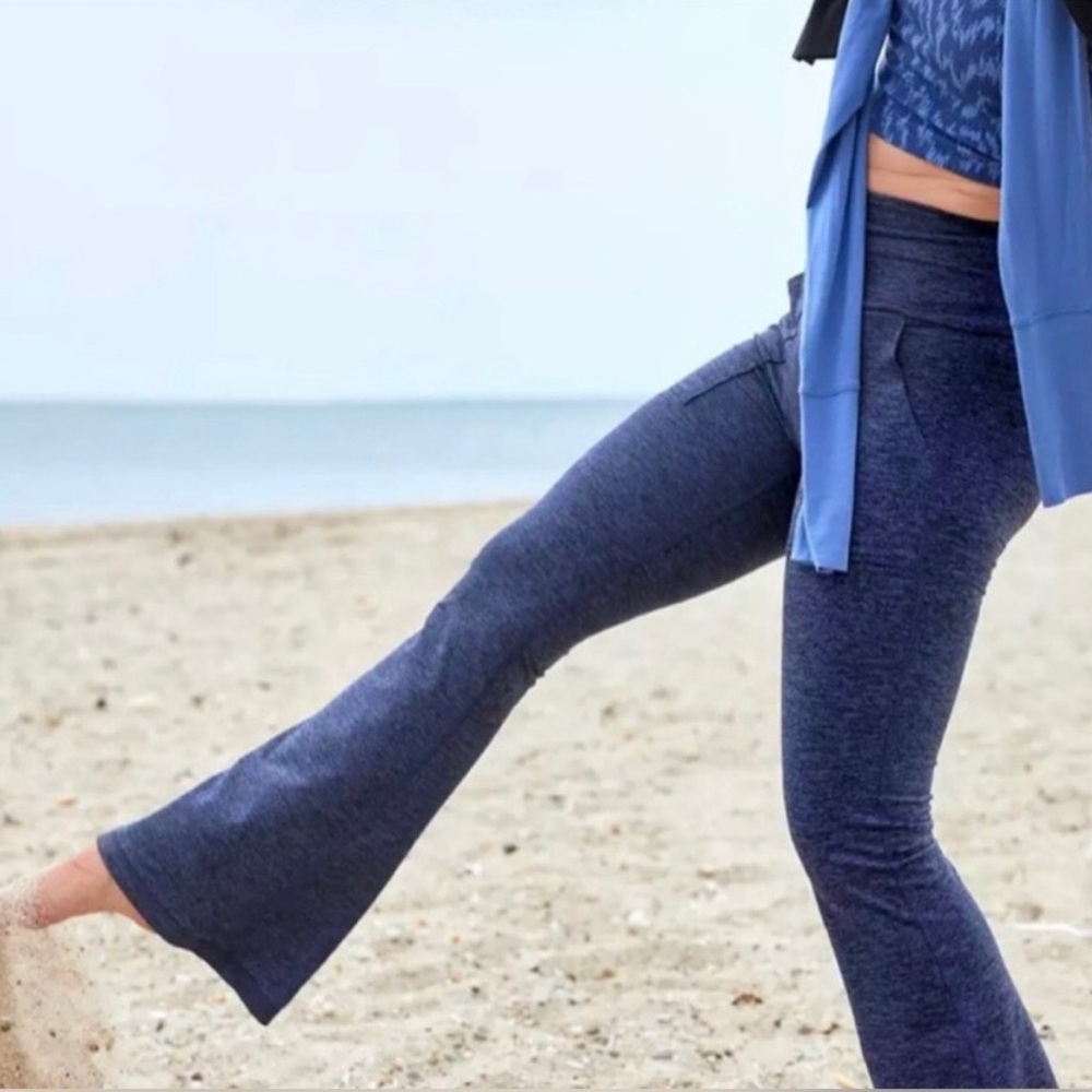 Aerie Blue Flared Leggings
